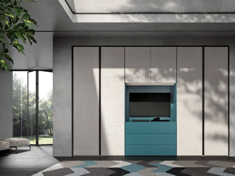 Armadio in laminato materico Power 21 a marchio Zg mobili scontato -40%