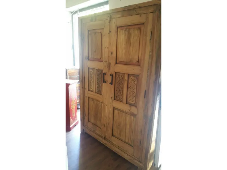 armadio grande etnico swat afganistan pezzo unico in offerta in legno di cedro naturale 