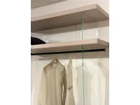 Armadio con cabina armadio a prezzo scontato modello Air walk in closet di Lago 