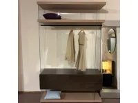Armadio con cabina armadio a prezzo scontato modello Air walk in closet di Lago 
