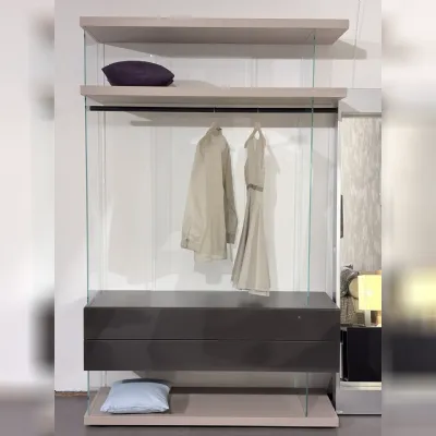 Armadio in vetro Air walk in closet a marchio Lago scontato -35%
