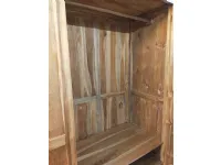 Armadio Linear teak massello Outlet etnico a due ante a prezzo scontato