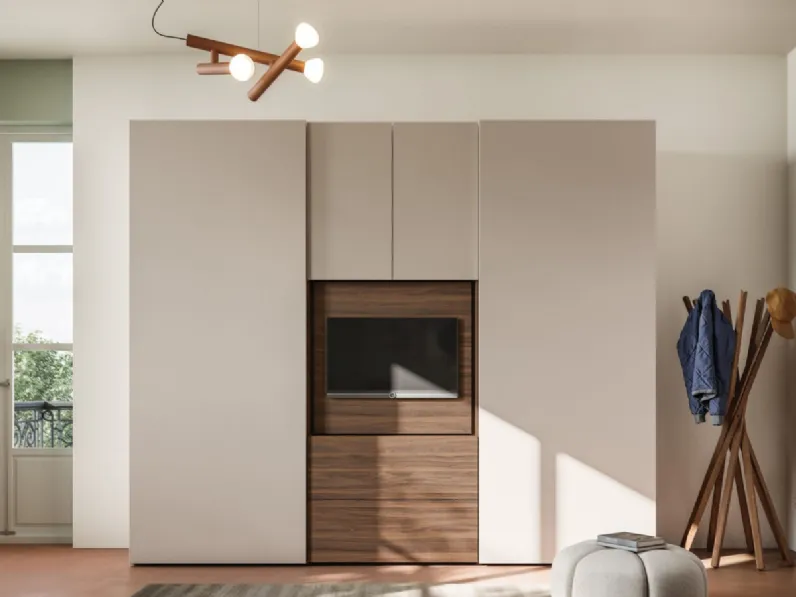 Armadio moderno Liscia + visual 40 di Orme a PREZZO OUTLET -30%