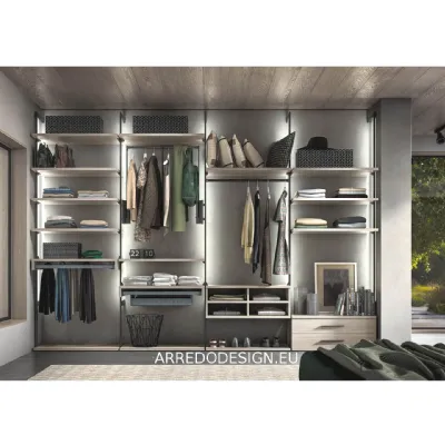 Armadio Metal realizzato in laminato materico di Zg mobili scontato -30%