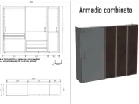 Armadio Mod Sangiacomo a 4 ante, prezzo Outlet. Design moderno.