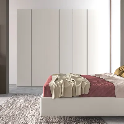 Armadio ante battenti in laminato materico modello Anta j di Santalucia 