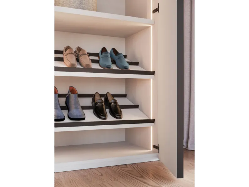 Armadio moderno Armadio battente composizione night 02 di Orme a PREZZO OUTLET -40%