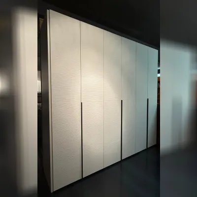 Armadio Armadio laccato bianco onda Artigianale con ante battenti SCONTATO a PREZZI OUTLET