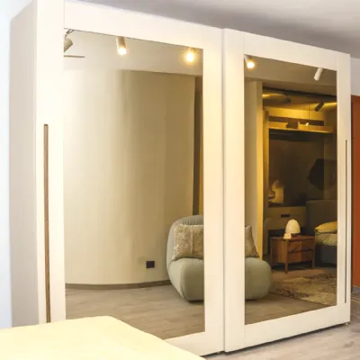 Armadio moderno Armadio lekurve scorrevole  di Fazzini a PREZZO OUTLET -50%