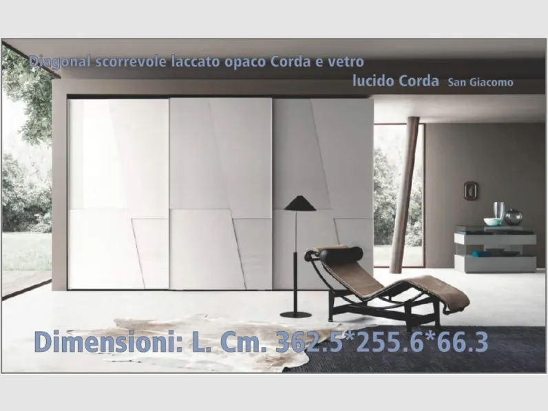 Armadio moderno Diagonal  Sangiacomo con uno sconto del 21%
