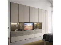 Armadio ante battenti in laminato opaco Duepuntocinque vani di Ime arredamenti