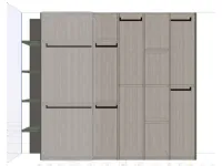 Armadio moderno Foglia Battistella PREZZI OUTLET