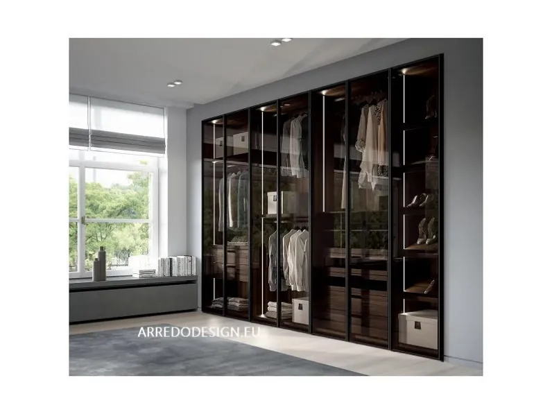 Armadio * glass up realizzato in vetro di Dall'agnese scontato -30%