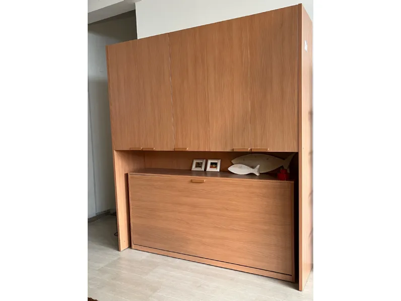 Armadio ante battenti in laminato materico Klou di Battistella
