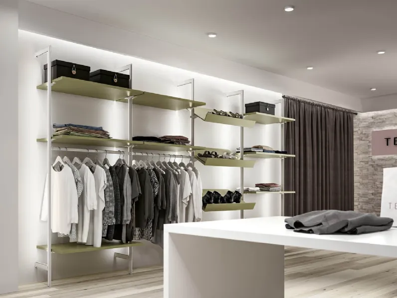 Armadio in laminato materico Metal cabina a marchio Zg mobili scontato -30%