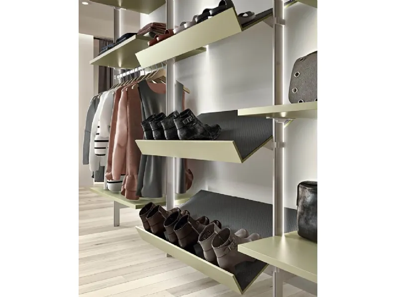 Armadio in laminato materico Metal cabina a marchio Zg mobili scontato -30%