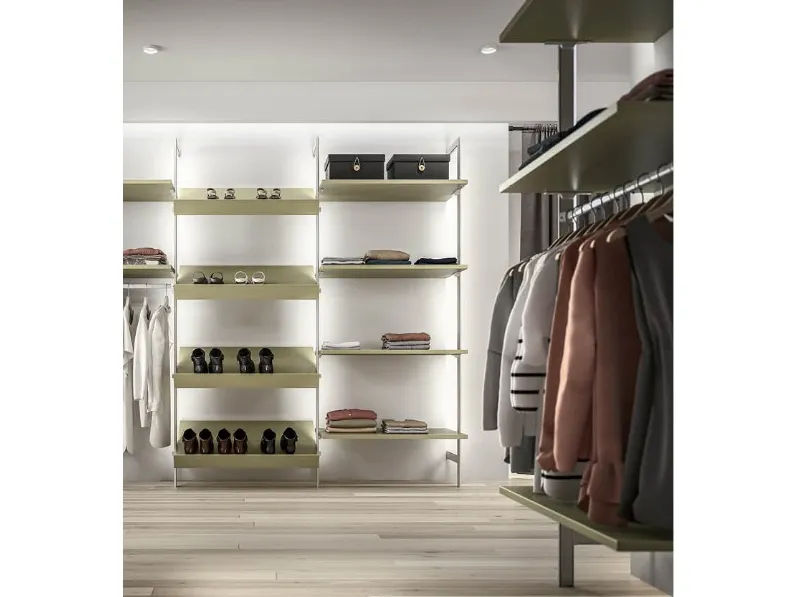 Armadio in laminato materico Metal cabina a marchio Zg mobili scontato -30%