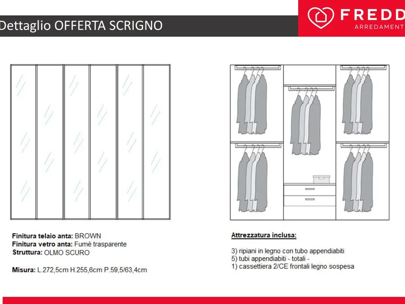 Armadio moderno Scrigno di Sangiacomo a PREZZO OUTLET -49%