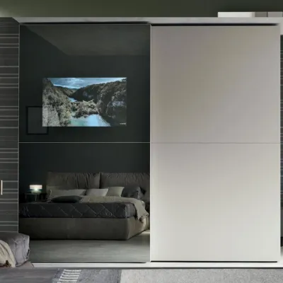 Armadio Vision realizzato in laminato opaco di Tomasella scontato -42%
