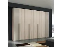 Armadio ante battenti in laminato materico Oak grey Collezione esclusiva scontato