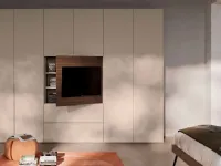 Armadio Armadio a 6 ante con elemento-tv centrale in promo-sconto del 40% Orme con ante battenti SCONTATO a PREZZI OUTLET