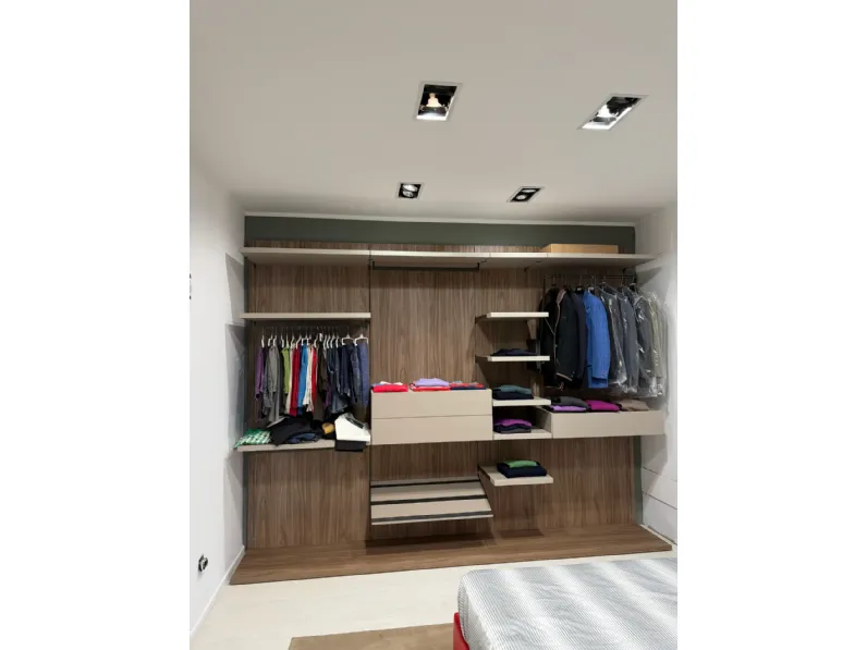 Armadio con cabina armadio a prezzo scontato modello Rack system di Dielle modus 