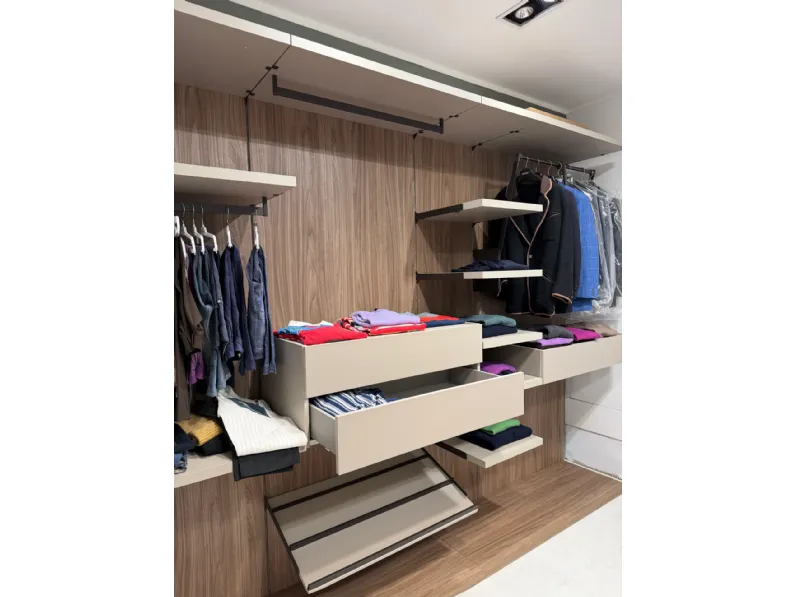 Armadio moderno Rack system di Dielle modus a PREZZO OUTLET -35%