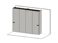 Armadio moderno Armadio scorrevole iconaPiancacon uno sconto imperdibile