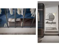 Armadio con ante battenti�design�Glass Veneran a prezzo scontato