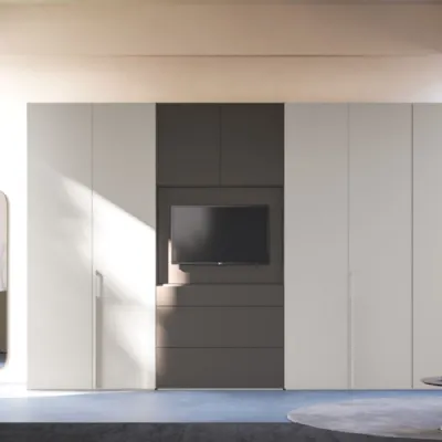 Armadio di Orme modello Liscia night 06 in laccato opaco con sconto -32%