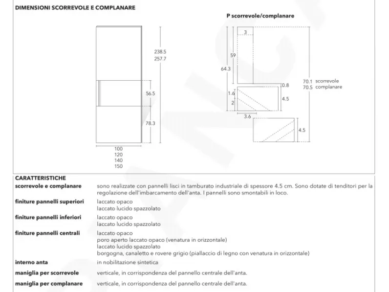 Armadio di Collezione esclusiva modello Vela in laccato opaco con sconto -25%