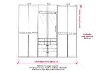 Armadio Sintesi-view Mobilform a ante battenti in laminato materico, prezzo scontato!