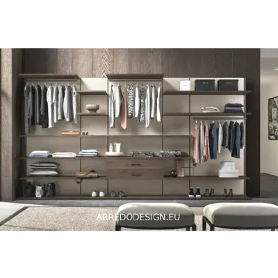 Armadio con cabina armadio modello Soul scontato del 30%