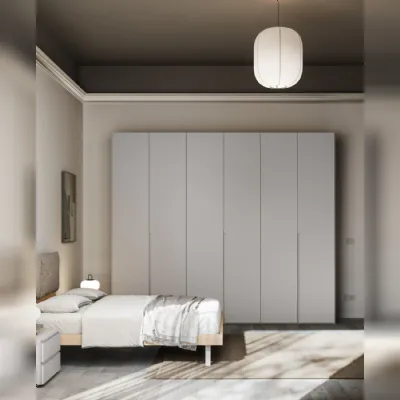 Armadio moderno con Sei ante modello Tratto 1200 light di Homes 