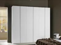 ARMADIO VELVET BATTENTE ANTA GOLA BIANCO OPACO