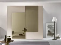 Armadio Armadio a 2 ante scorrevoli mod.luxury con specchi fum in promo-sconto del 50% Gierre mobili a due ante a prezzo scontato