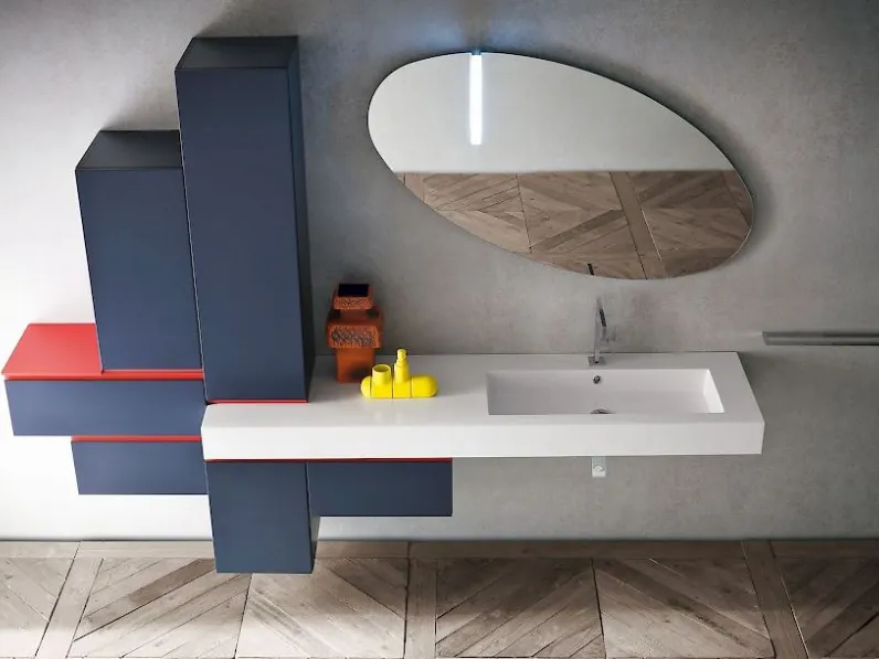 mobile bagno moderno con vasca integrata