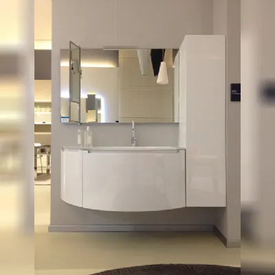 Scavolini Bathrooms Idro Moderno Laccato Lucido bianco assoluto Sospeso