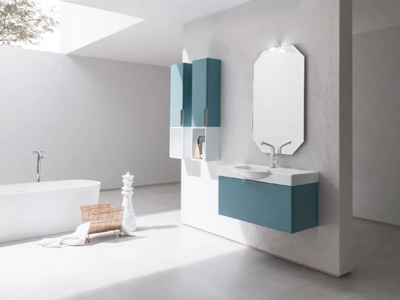 Mobile arredo bagno Sospeso Artigianale Azzurro in svendita