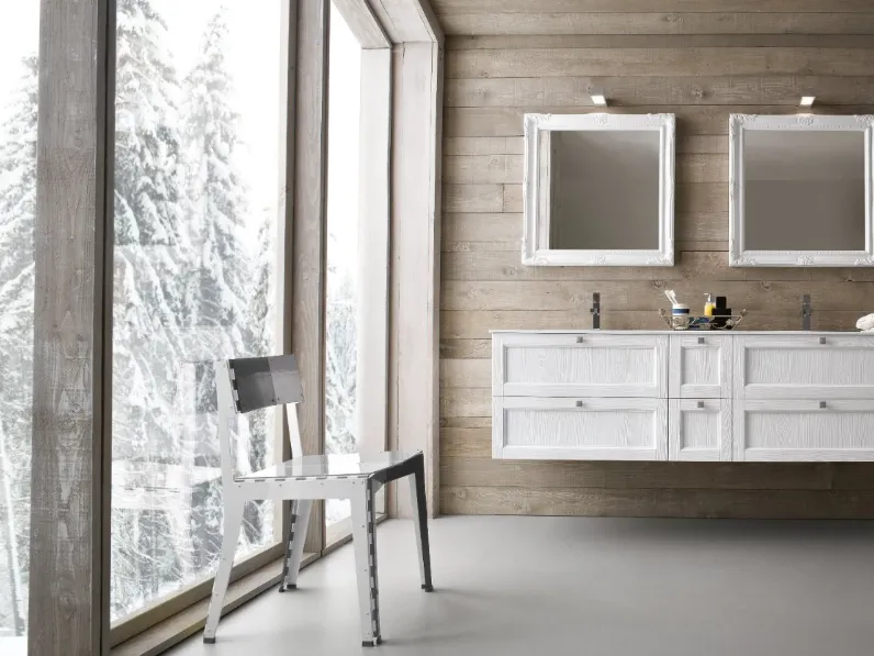 Diamante 02 Artigianale: mobile bagno sospeso A PREZZI OUTLET