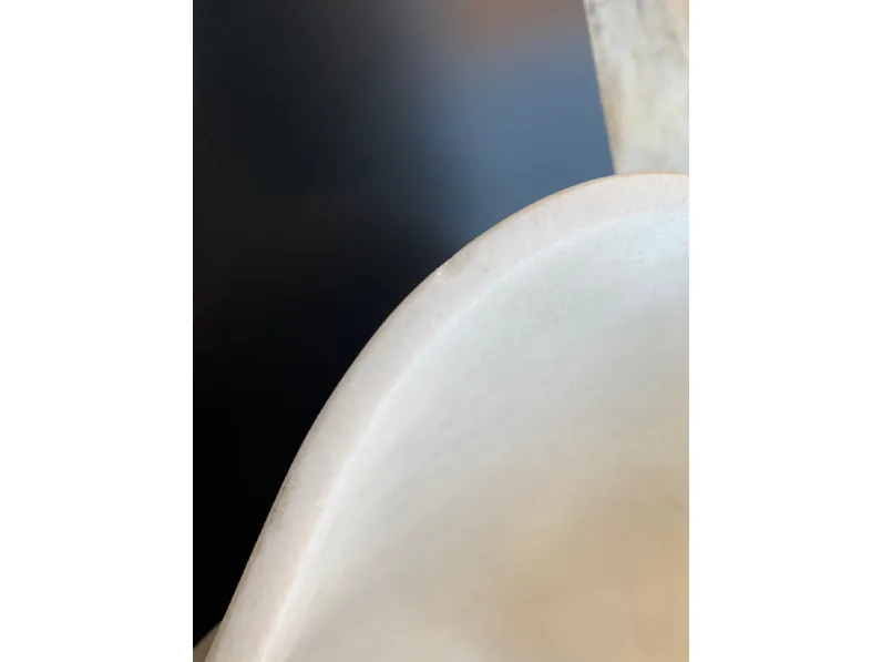 Arredamento bagno: mobile Artigianale Kreoo decor marmi lavabo appoggio nabhi collection bowl 1 marmo estremoz bianco in Offerta Outlet