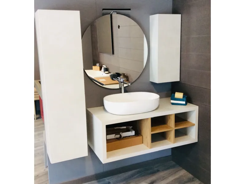 Arredamento bagno: mobile Artigianale Sospeso domus a prezzi outlet