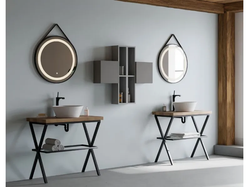 Arredamento bagno: mobile Artigianale Steel a prezzo Outlet