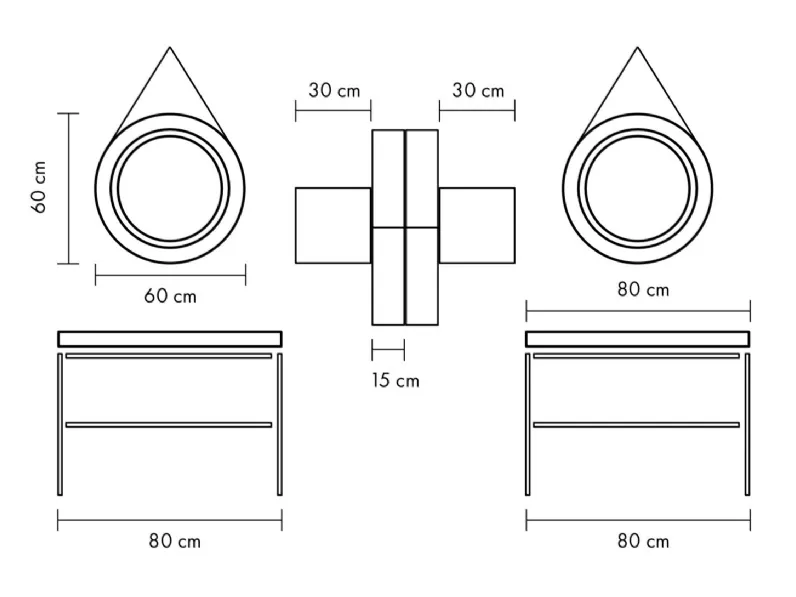 Arredamento bagno: mobile Artigianale Steel con forte sconto