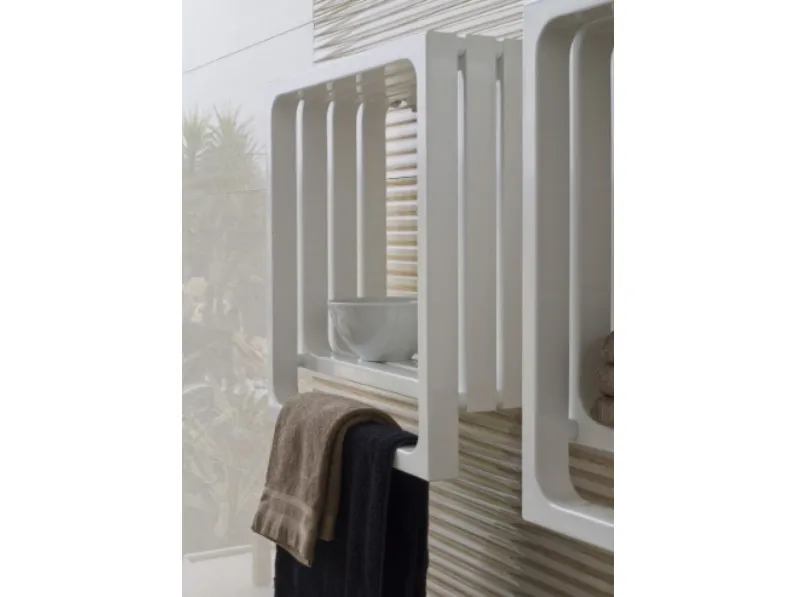 Arredamento bagno: mobile Artigianale Tubes termoarredo scaldasalviette montecarlo bianco a prezzo scontato