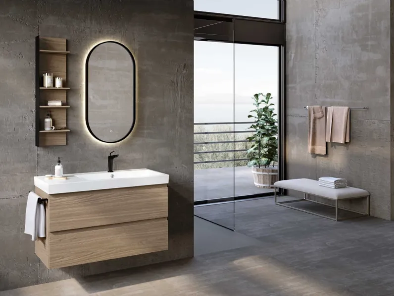 Mobile bagno Sospeso Block system just c34 Baxar a prezzi convenienti