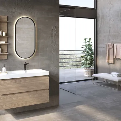 Mobile bagno Sospeso Block system just c34 Baxar a prezzi convenienti