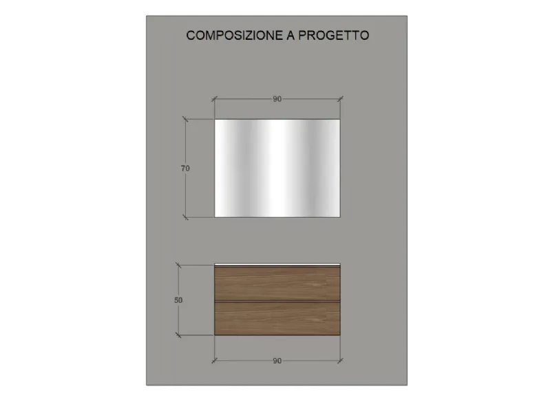 Arredamento bagno: mobile Baxar M1 system in Offerta Outlet