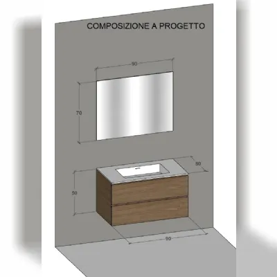Arredamento bagno: mobile Baxar M1 system in Offerta Outlet