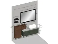 Mobile per la sala da bagno Baxar M3 system in Offerta Outlet